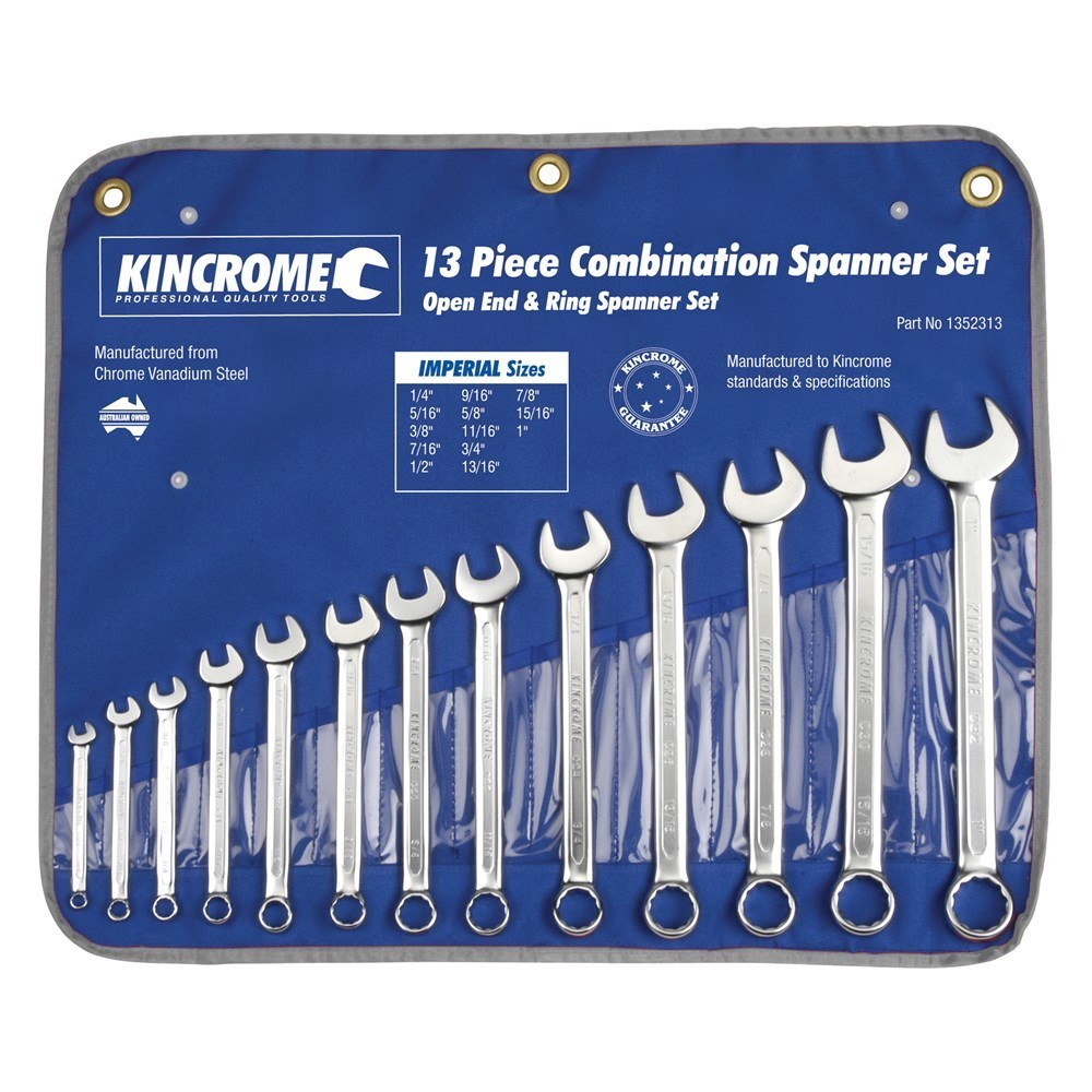 Kincrome 13pce Imperial Combination Spanner Set eBay