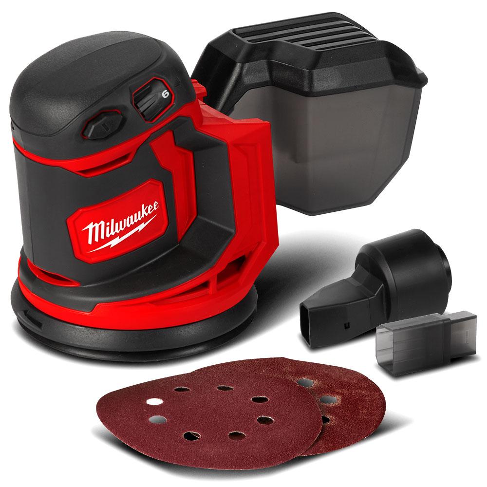 New Milwaukee 18V Liion Cordless 125mm (5") Random Orbital Sander