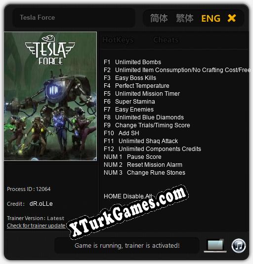 Tesla Force Cheats, Trainer +15 dR.oLLe »