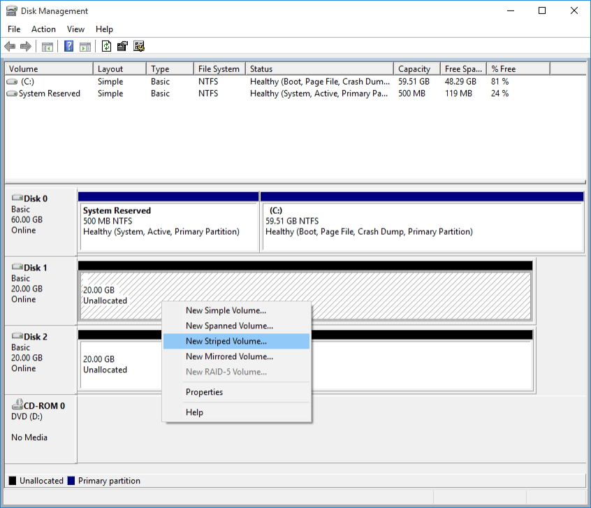 Create Software RAID on Windows Ri Xu Online