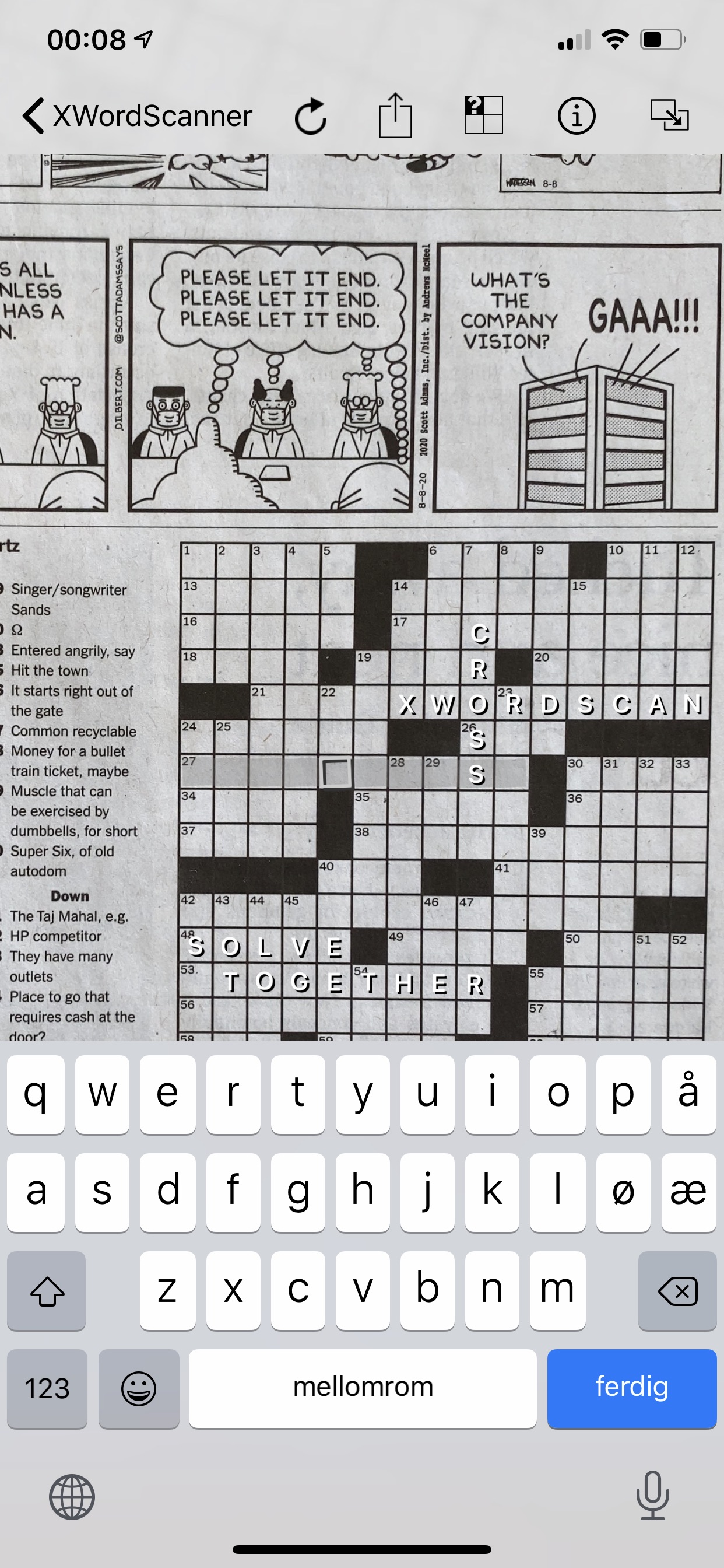Crossword Scanner