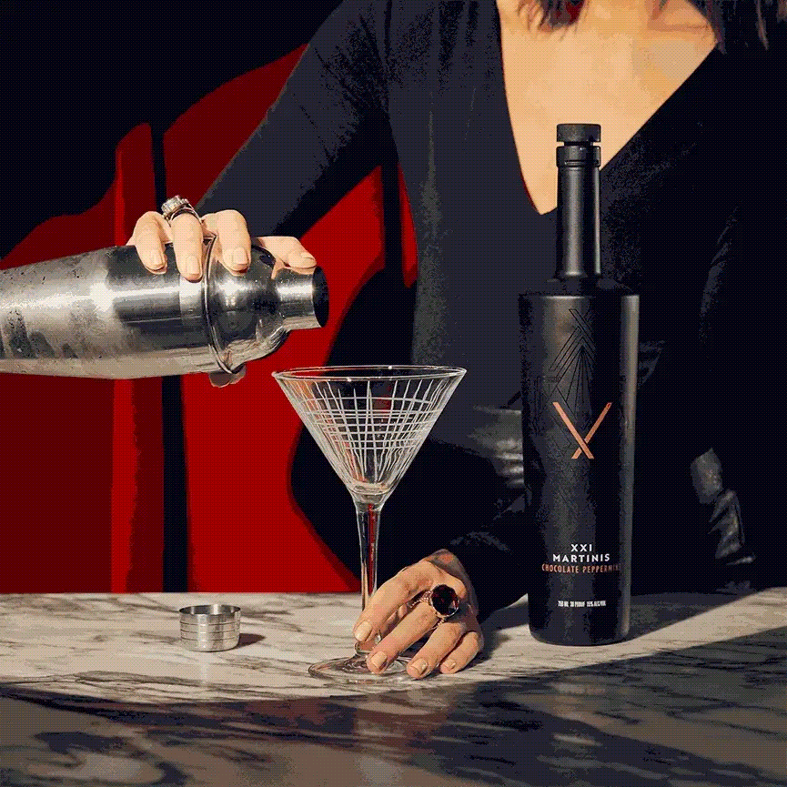 Chocolate Peppermint XXI Martinis