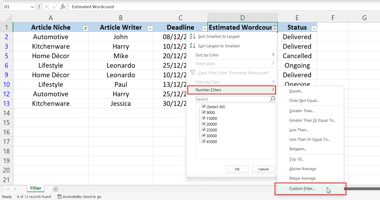 How to Add Filter in Excel Easy Ways to Do it