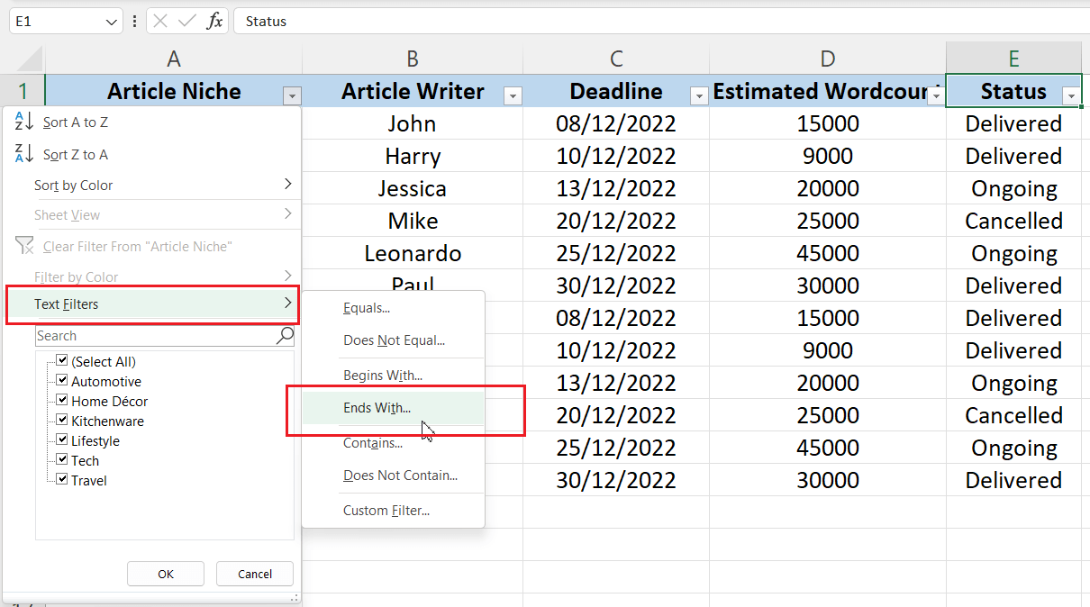 How to Add Filter in Excel Easy Ways to Do it