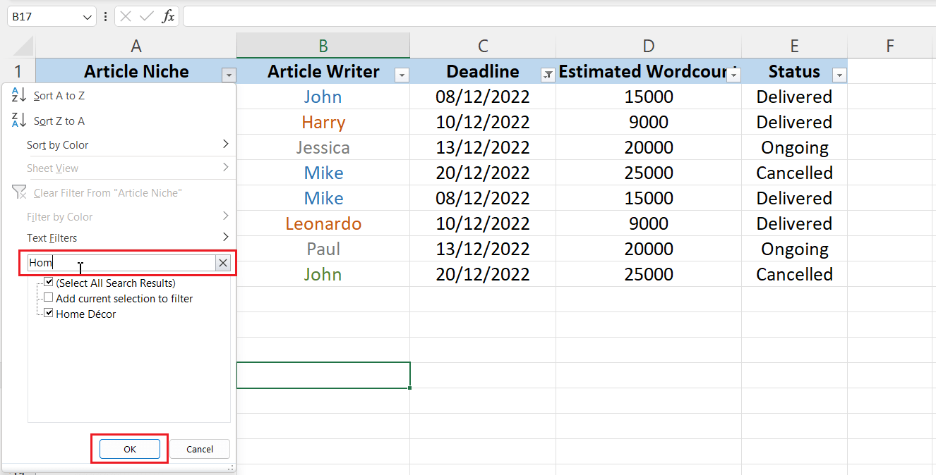 How to Add Filter in Excel Easy Ways to Do it
