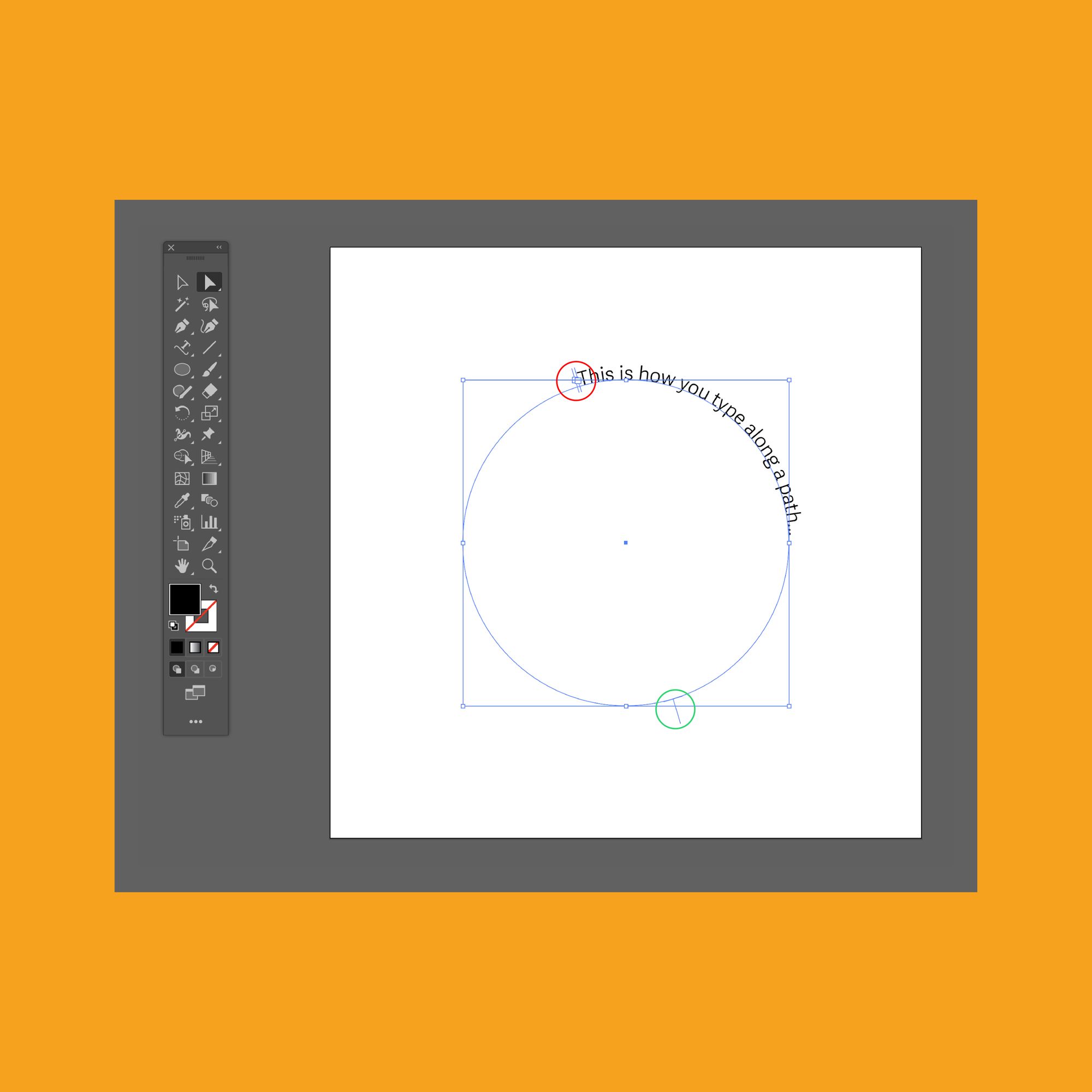 Illustrator Tutorial Type On a Path Wrapping text around a circle