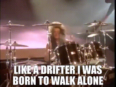 Yarn | Like A Drifter I Was Born To Walk Alone | Whitesnake - Here I Go Again | Video Gifs By Quotes | A48B36E5 | 紗