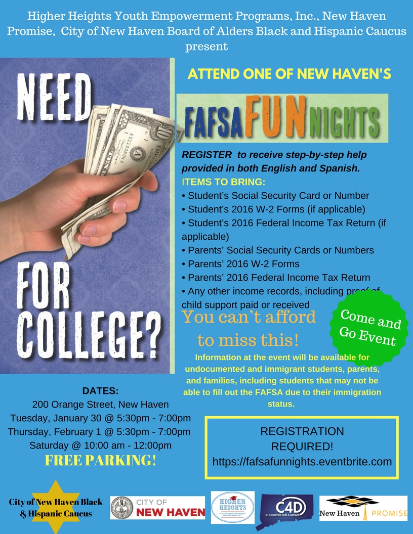 Free Application for Federal Student Aid (FAFSA) Events African