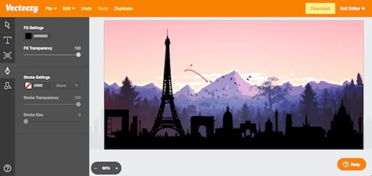 рисовать векторной графикой онлайн