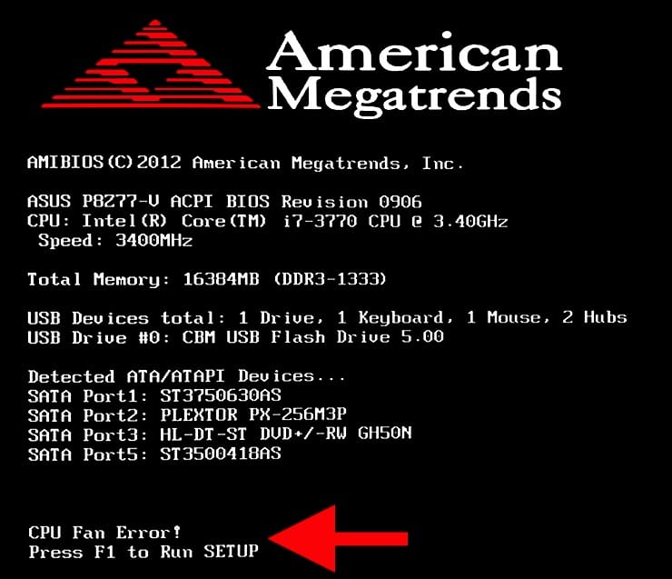 CPU Fan Error Press F1 Error When Booting Your Computer How To Fix CPU Fan Error Press F1 Error When Booting Your Computer How To Fix
