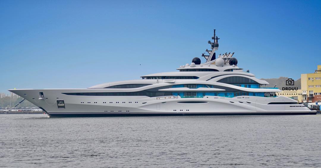 New photos of 123m Project Jupiter available Yacht Harbour
