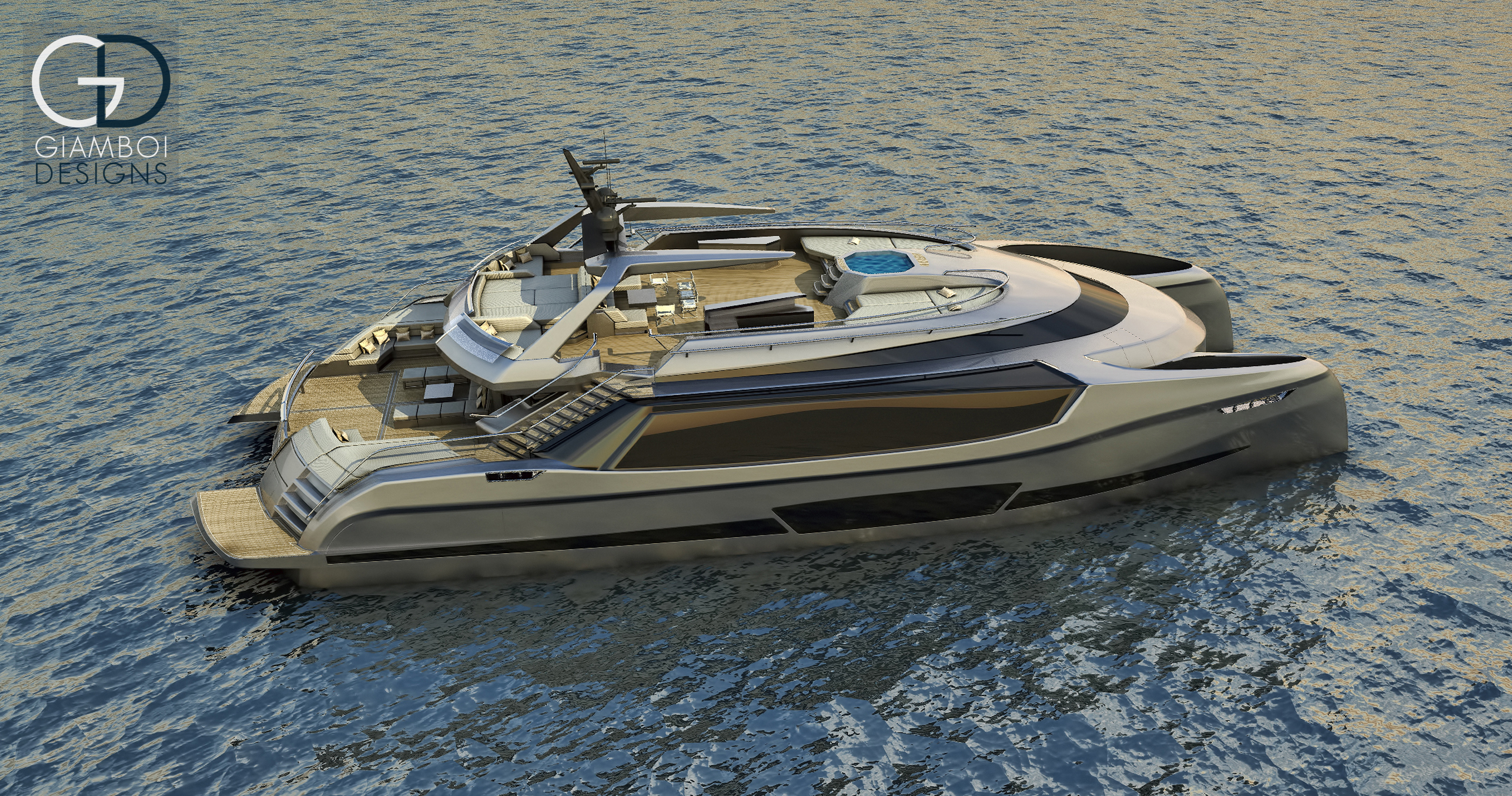 Mauro Giamboi presents superyacht catamaran concept Ego Yacht Harbour