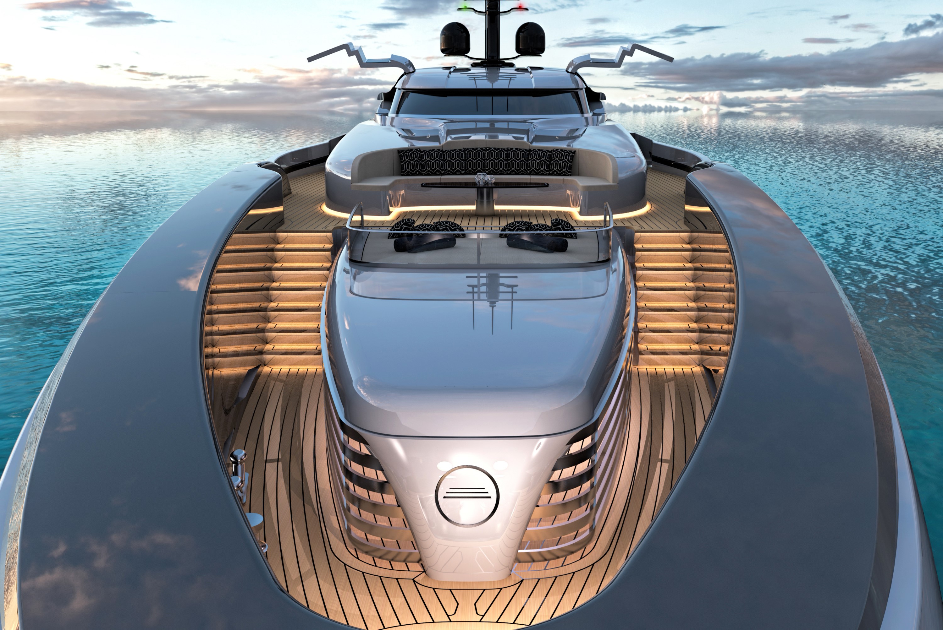 55m Rossinavi concept Zephyr presented at FLIBS Yacht Harbour