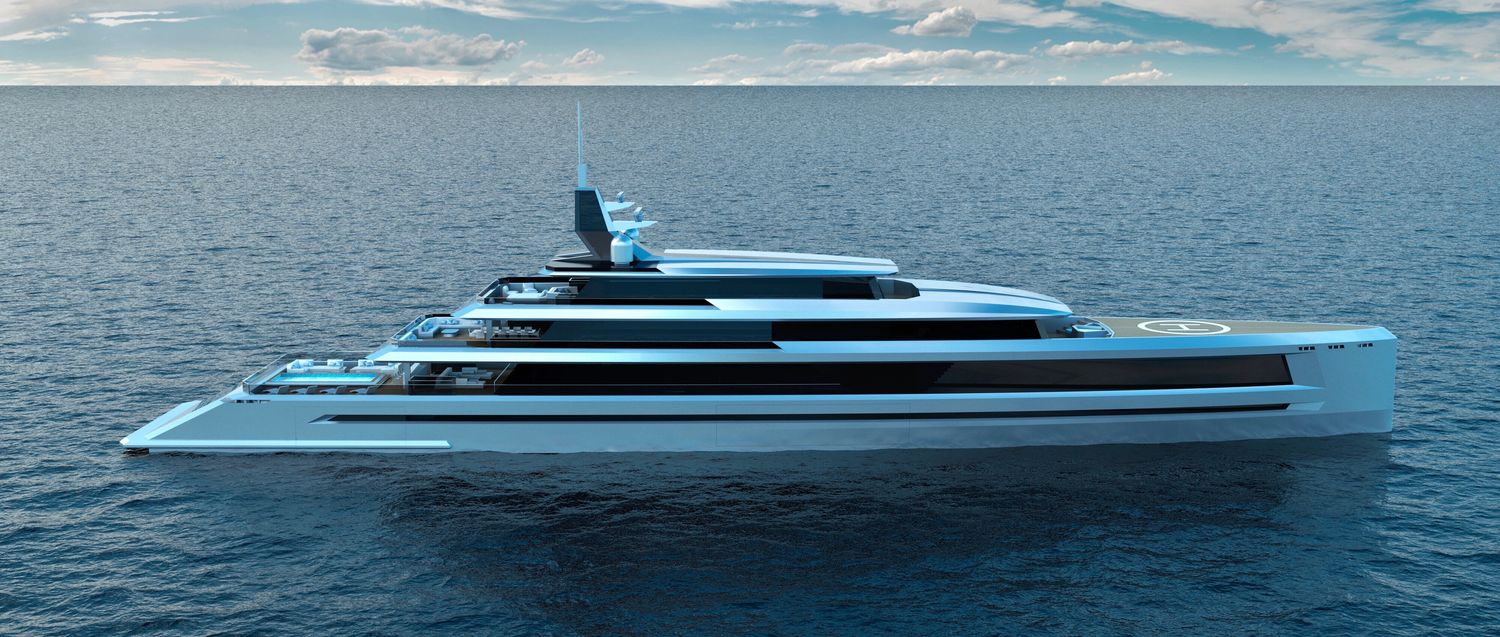 New 80m yacht concept Sunset Yacht Harbour