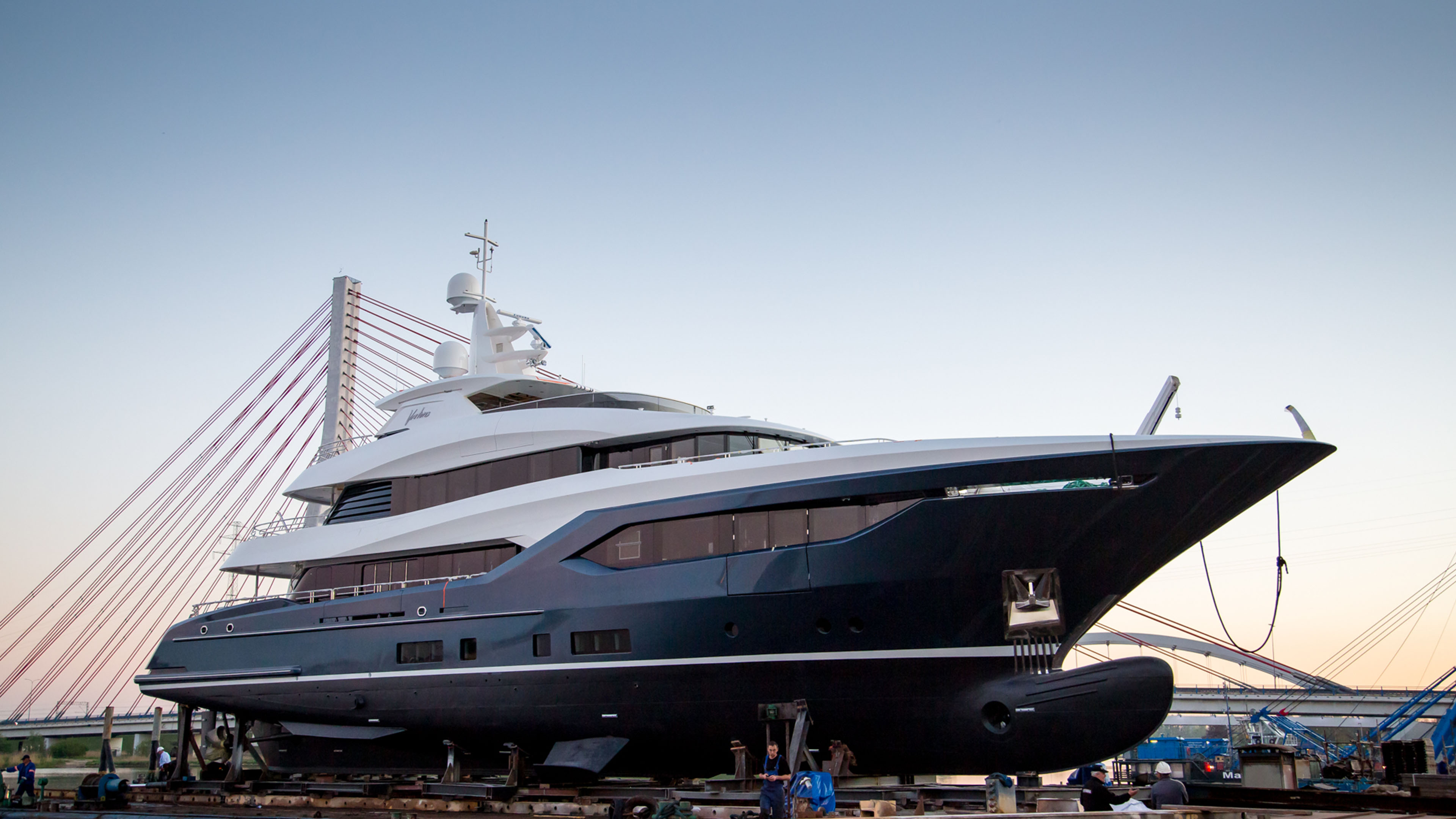 40metre superyacht Viatoris launched by Conrad Shipyard Yacht Harbour