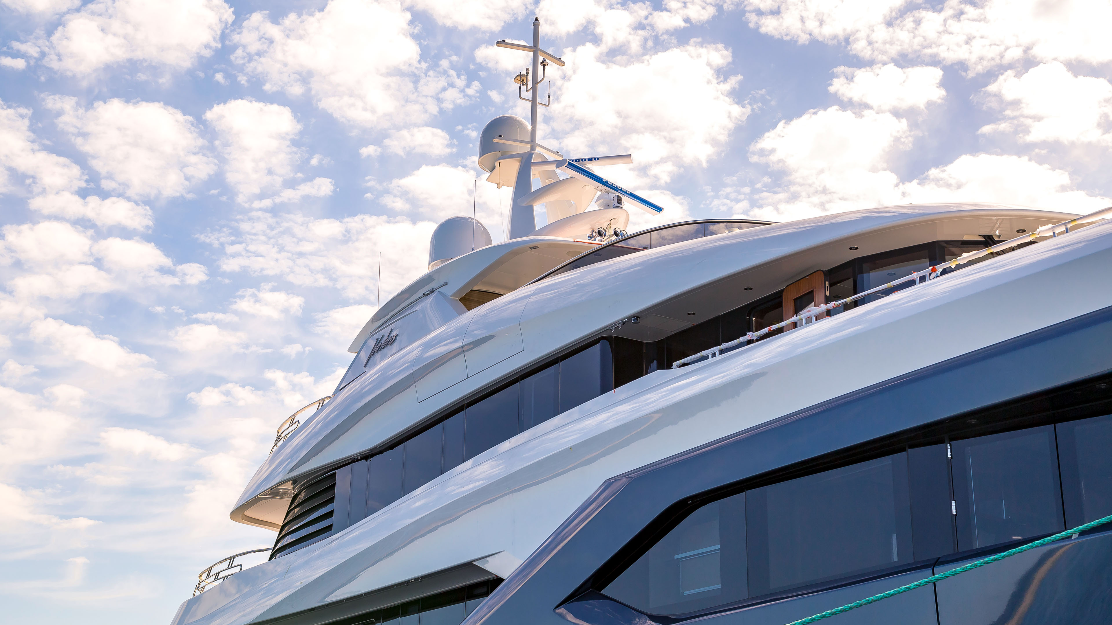 40metre superyacht Viatoris launched by Conrad Shipyard Yacht Harbour