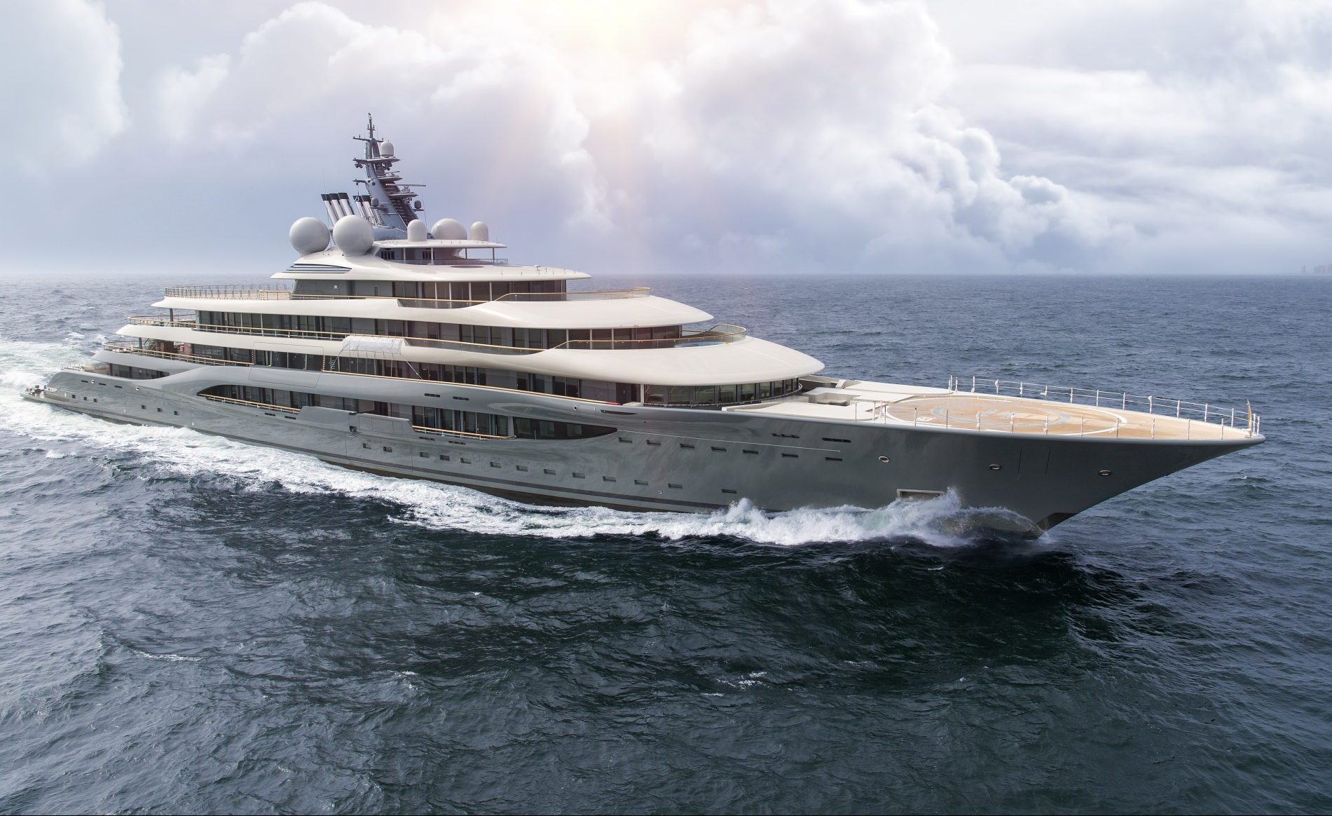 Epic 136metre Project Shu megayacht ready to be delivered Yacht Harbour