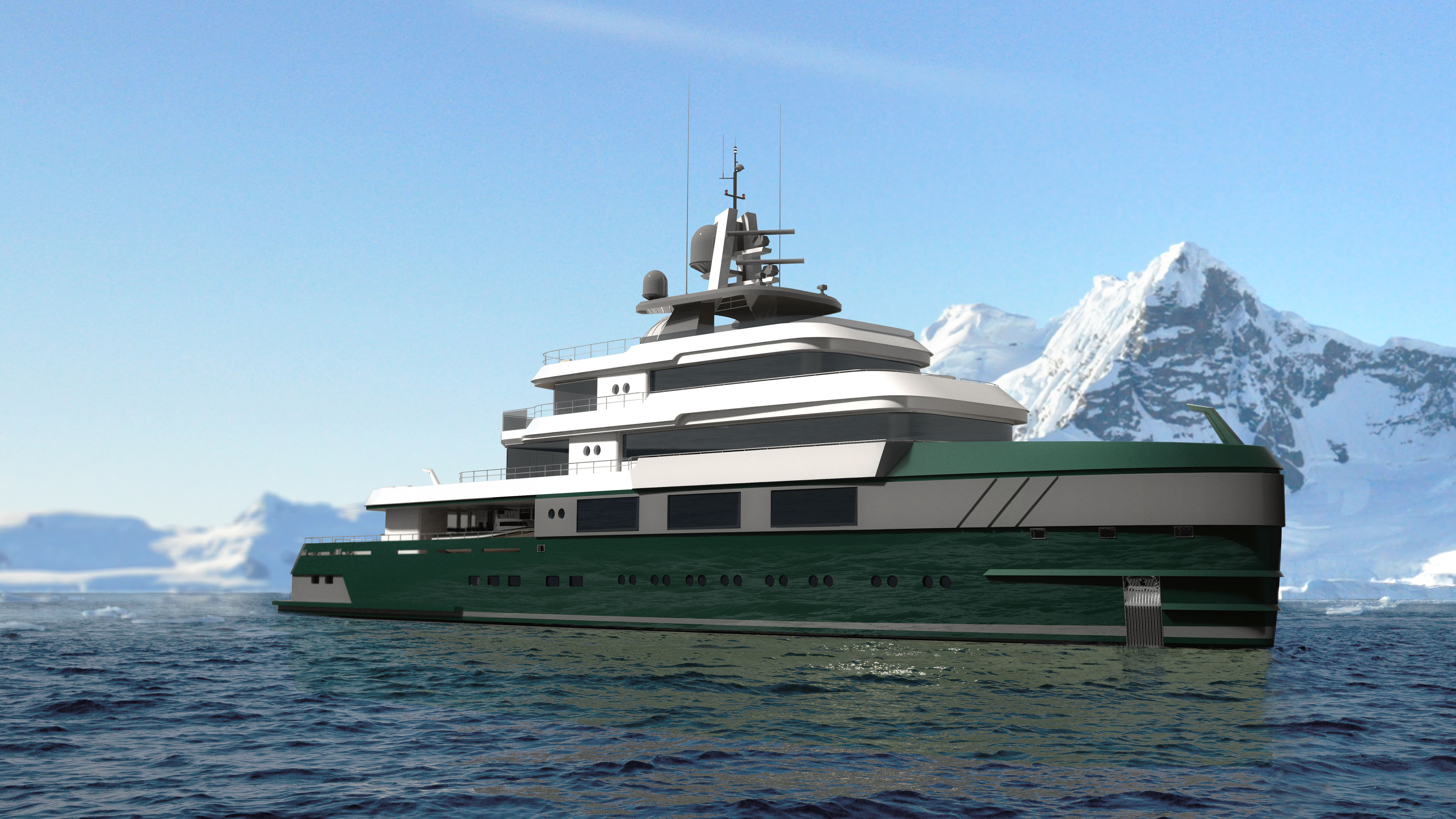 60metre explorer yacht concept by Diana Yacht Design Yacht Harbour
