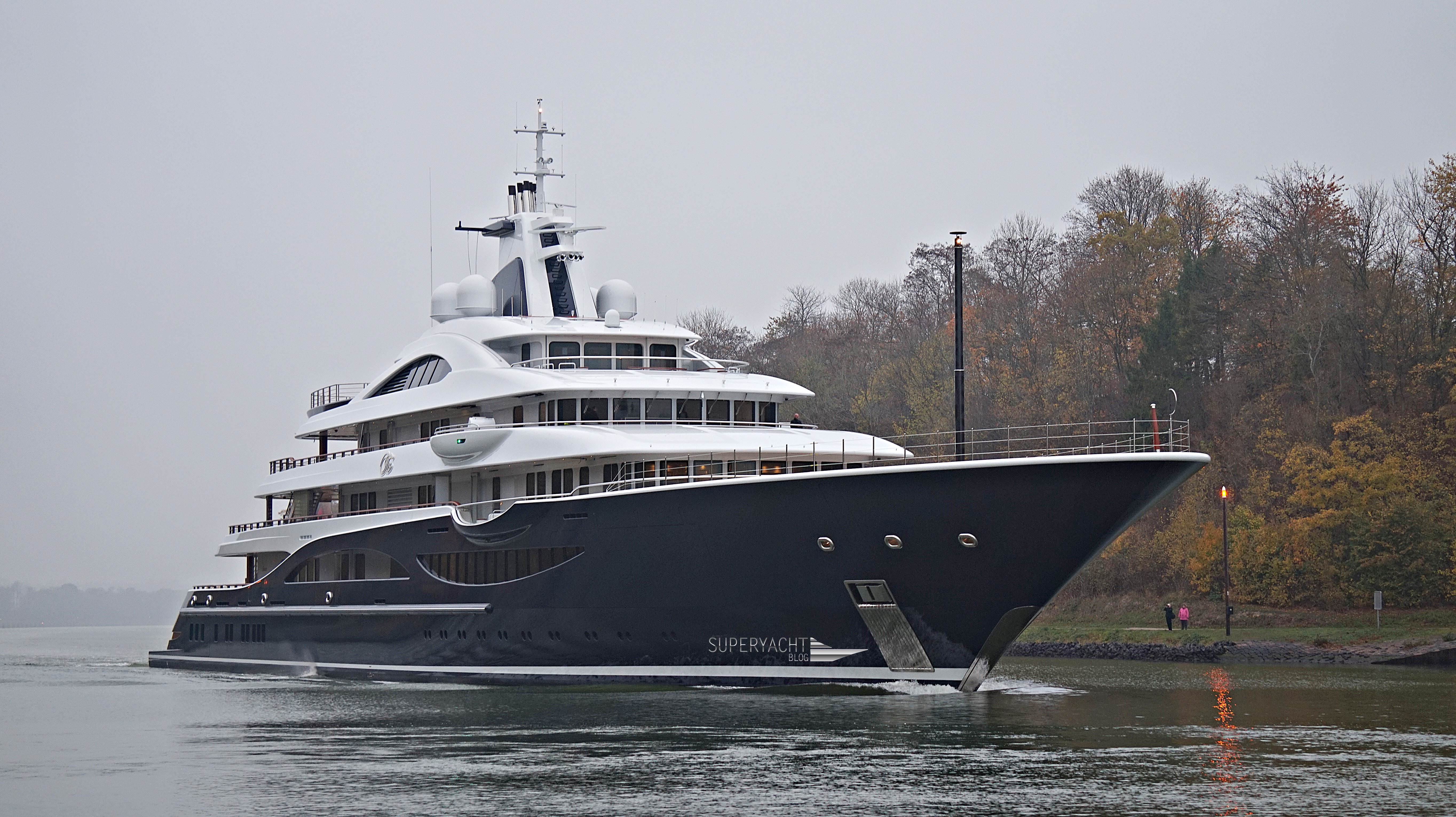 111metre Project TIS by Lurssen heading to the Baltic sea for sea