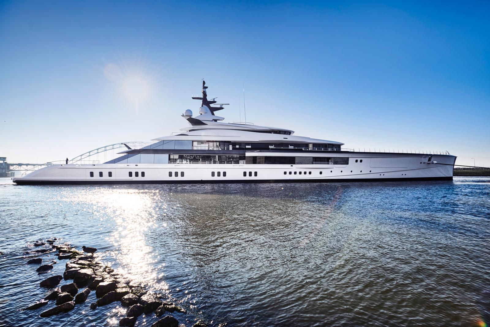 109meter superyacht Project Bravo launched by Oceanco Yacht Harbour