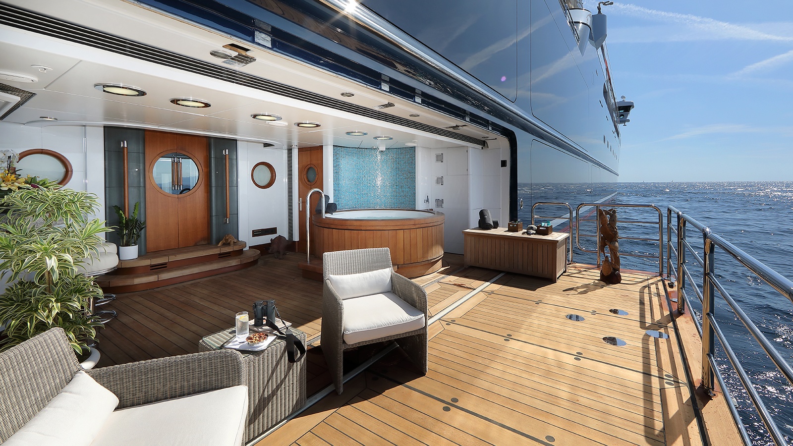 Take a look inside the 126m superyacht Octopus Yacht Harbour