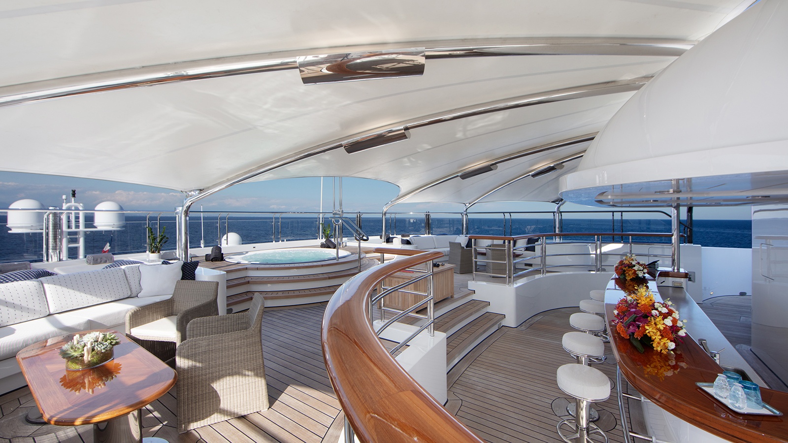 Take a look inside the 126m superyacht Octopus Yacht Harbour