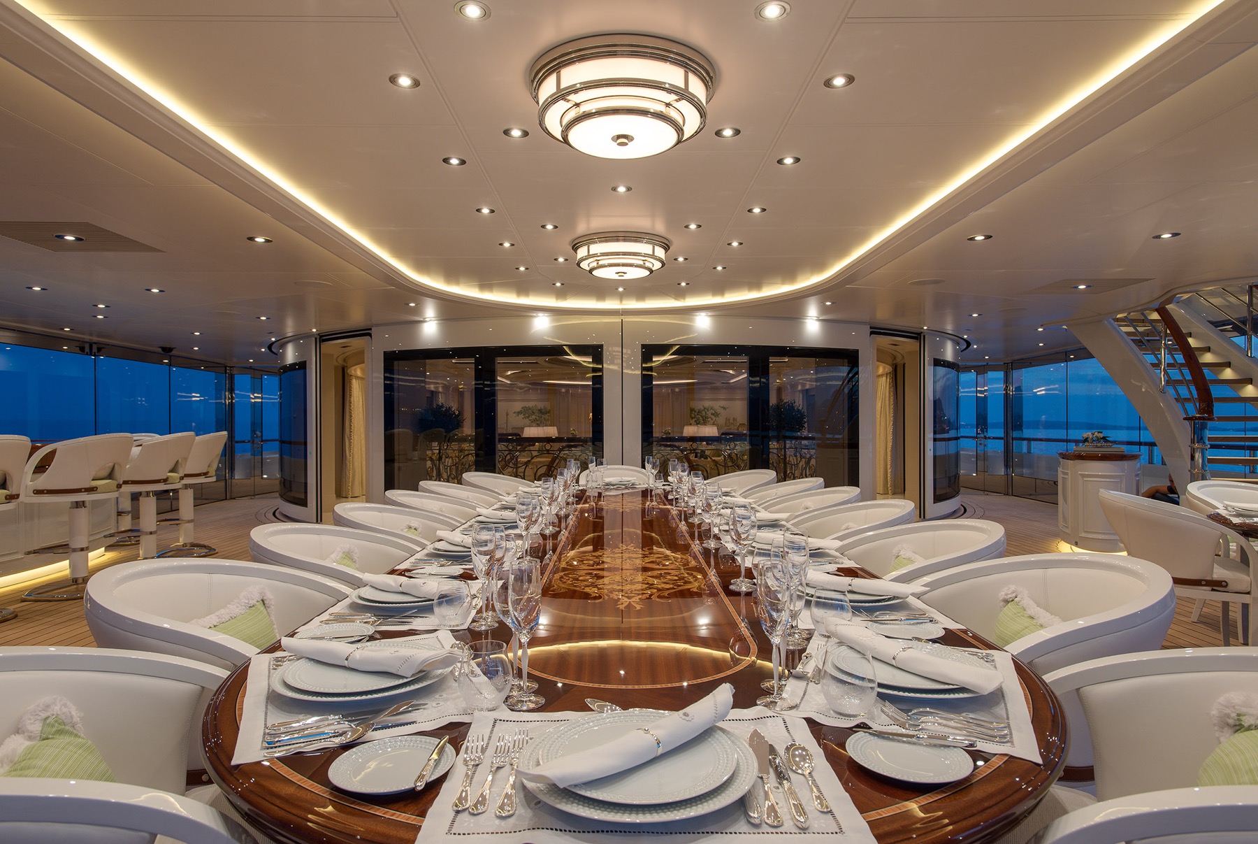 Tis a palace onboard the 111m 300 million Lürssen superyacht Yacht