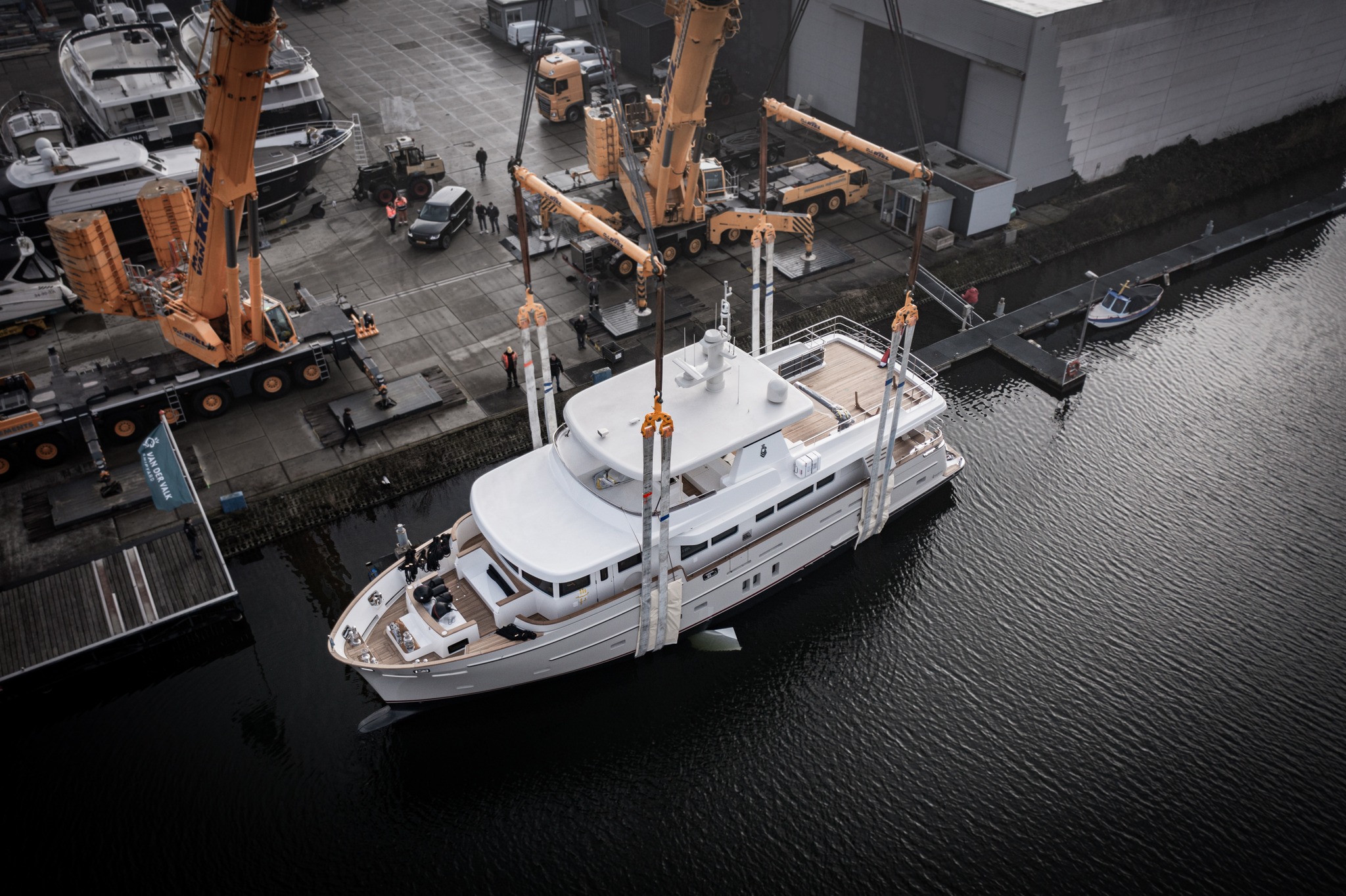 24m Explorer Felis Launched by Van der Valk Yacht Harbour