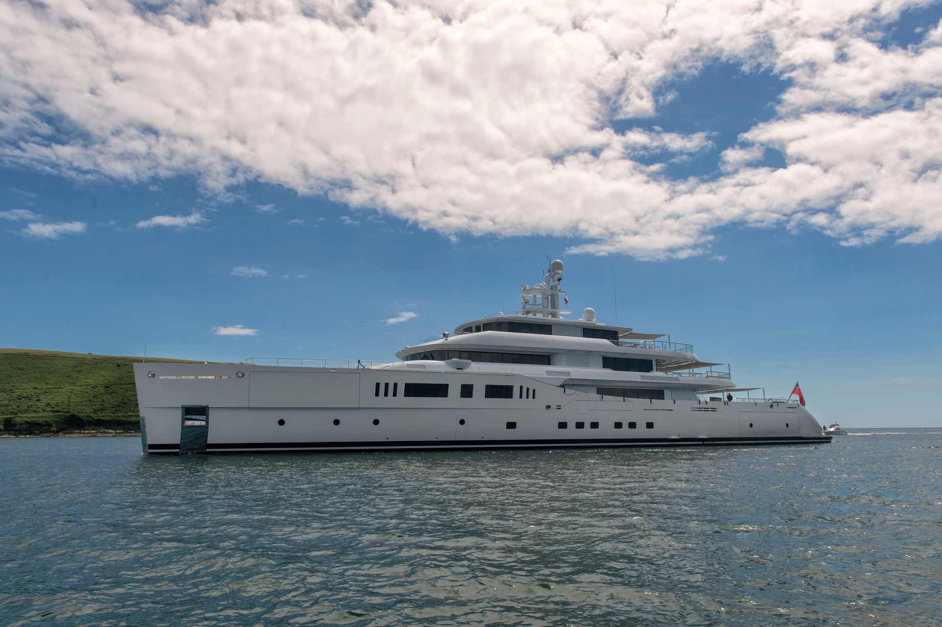 73m superyacht Grace E docks in Ireland Yacht Harbour
