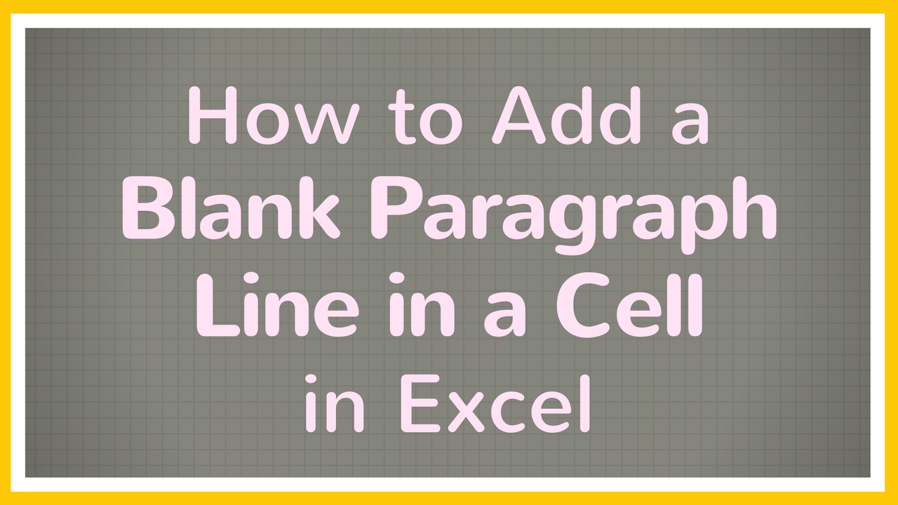 Add and Remove Line Breaks in Excel (+ video tutorial)