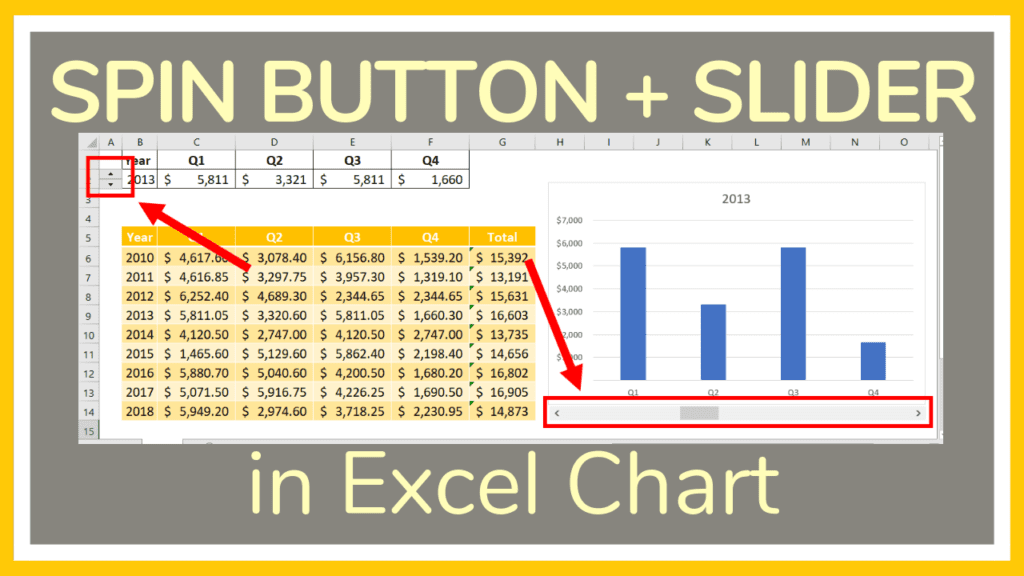 How to Add a Scroll Bar in Excel