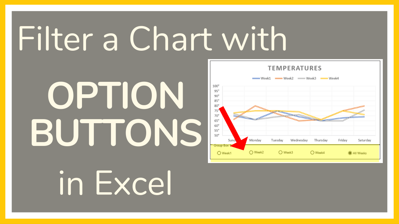 How to Use Option Buttons to Filter a Chart in Excel Tutorial