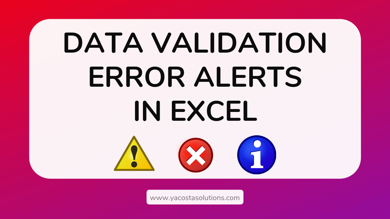 3 Steps Apply Multiple Data Validation to Same Cells in Excel