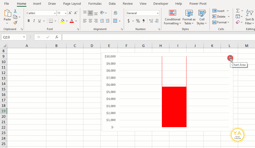 Make a Goal Thermometer in Excel (+ Video Tutorial)