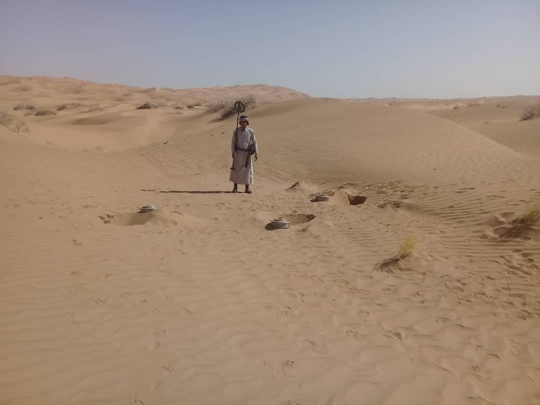 فريق هندسة الالغام في اللواء 19 مشاة ينتزع العشرات منها في مديرية عسيلان، ومناشدات للمنظمات التدخل لانقاذ المتضررين منها