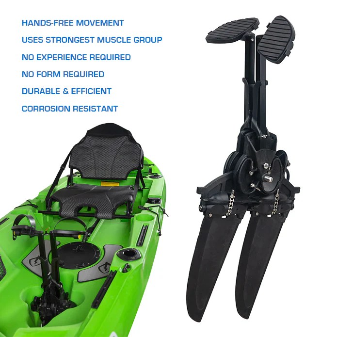 12" Lightning Nomad Pedal Drive Fishing Kayak YAKWORKS Kayaks and