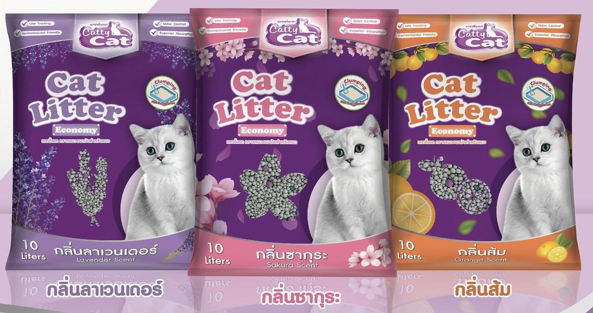 ทรายแมว Petto san กลิ่นซากุระ 5ลิตร