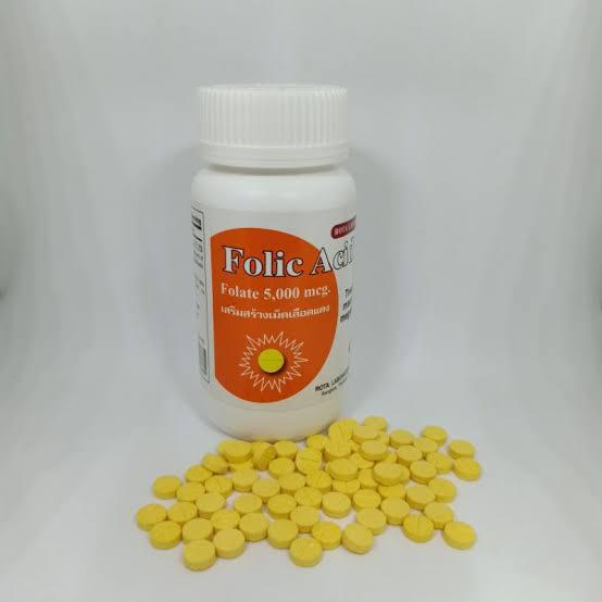 Folic acid โฟลิค 100 เม็ด