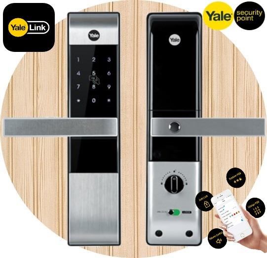 YDM 3109+ Smart Lock Silver & Black Yale Sri Lanka