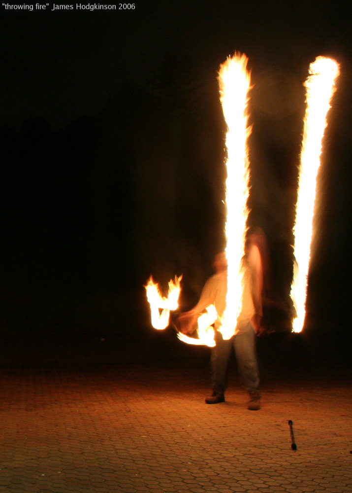 Firetwirling at the River Stage