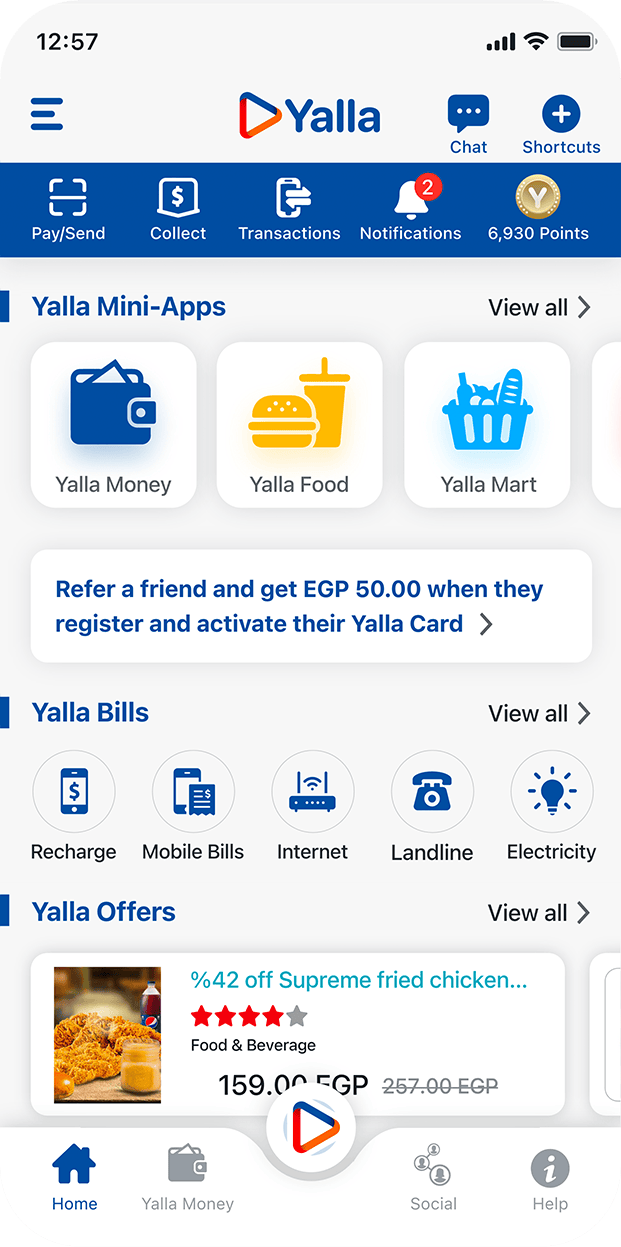 Yalla Card and Super App Individuals solutions
