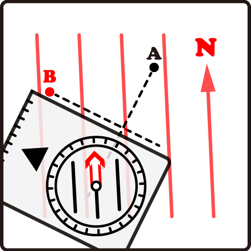 登山地図とコンパスの使い方 現在位置の特定（クロスベアリング） 鹿児島登山サークル