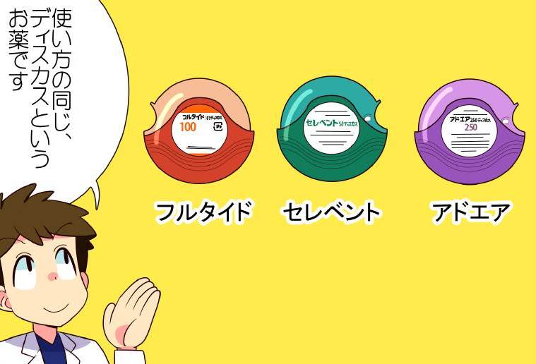 イラストでみるアドエアの使い方と説明書 希望が丘｜やまぐち呼吸器内科・皮膚科クリニック