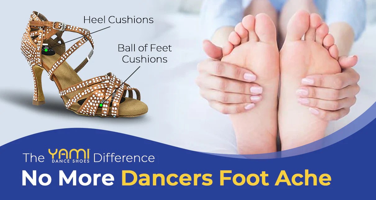 Cushions built in every dance shoe Yami Dance Shoes