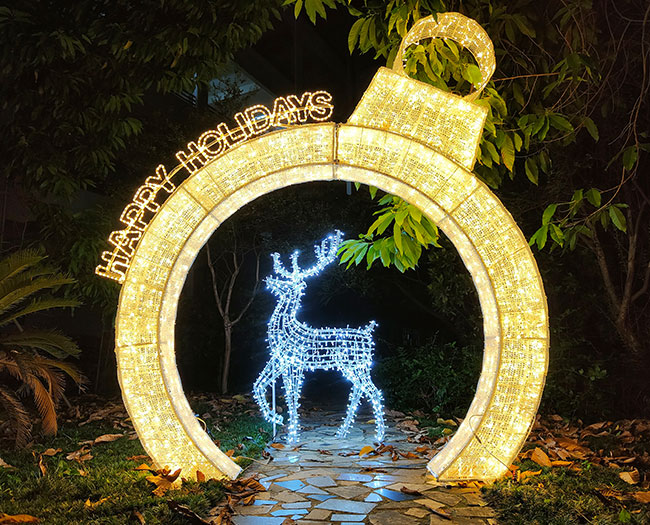 Outdoor Decorative LED Lighted Christmas Archways YanDecor