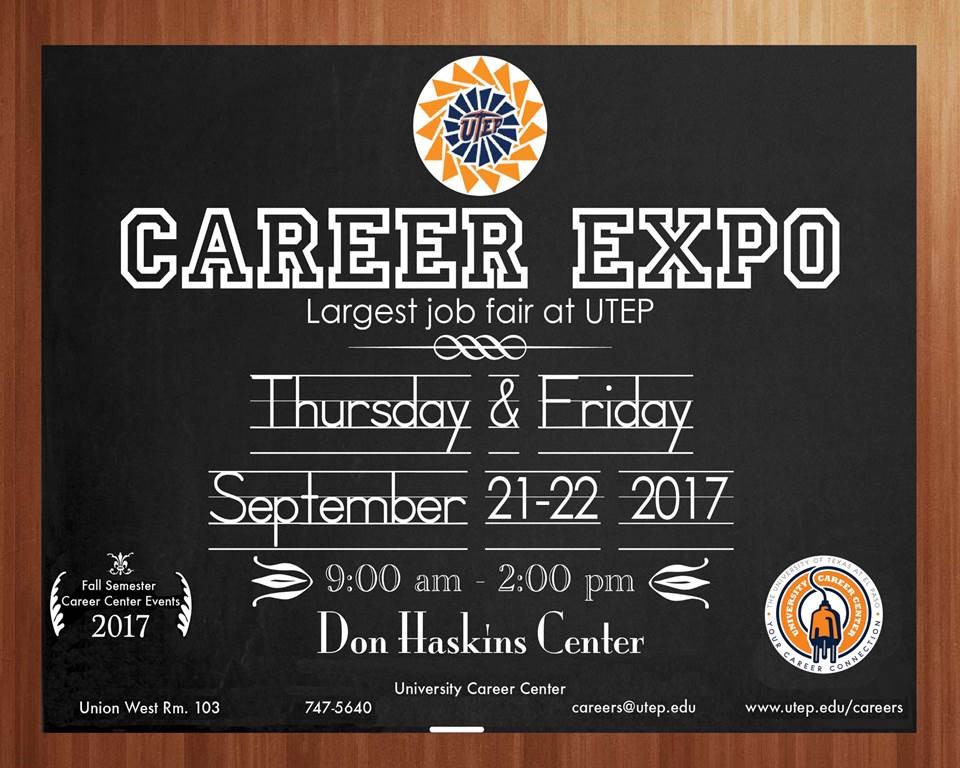UTEP Career Fair! Dr. Wang