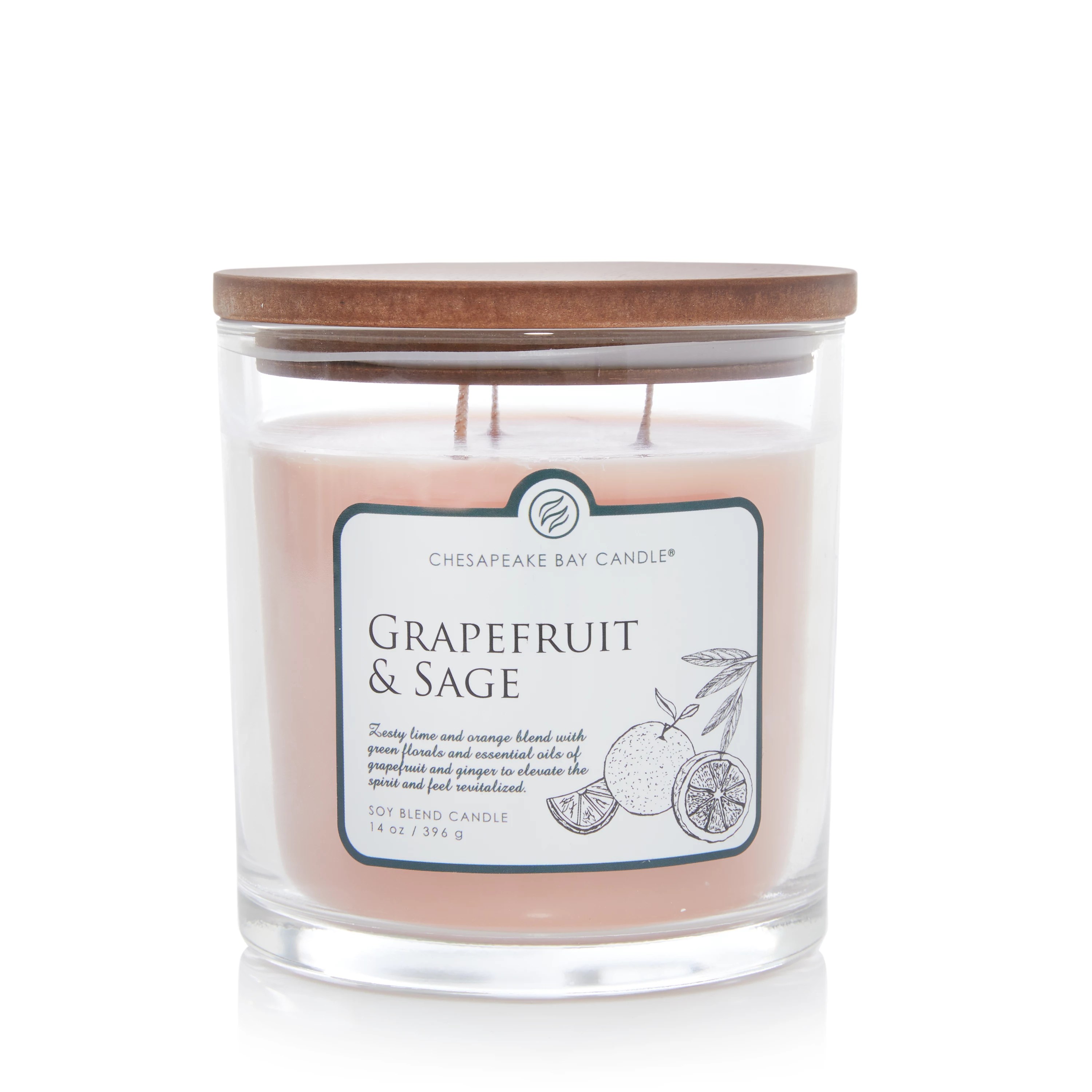 Grapefruit & Sage Chesapeake Bay Candle® Botany Collection 3Wick
