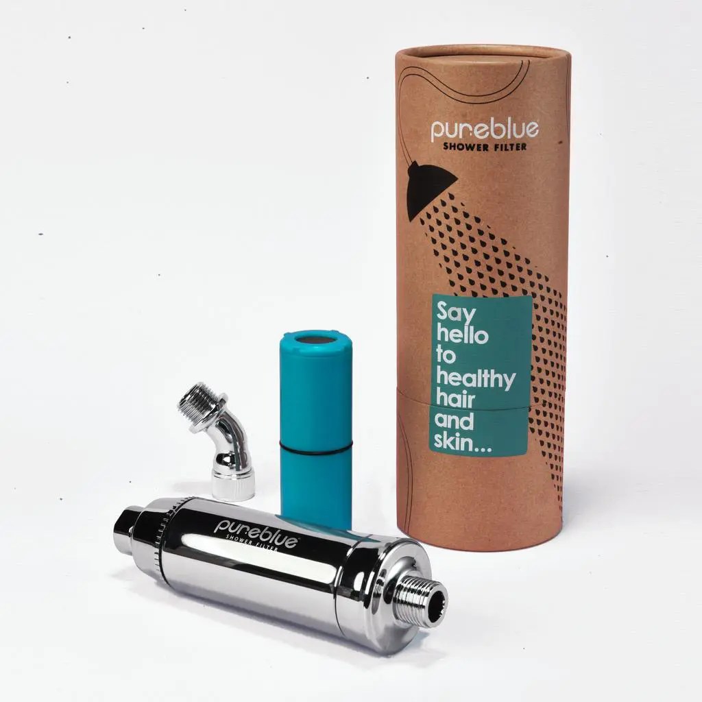 Shower filter pure blue