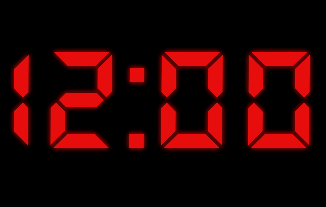 What's the Brightest Time on a Digital Clock? Yard Couch