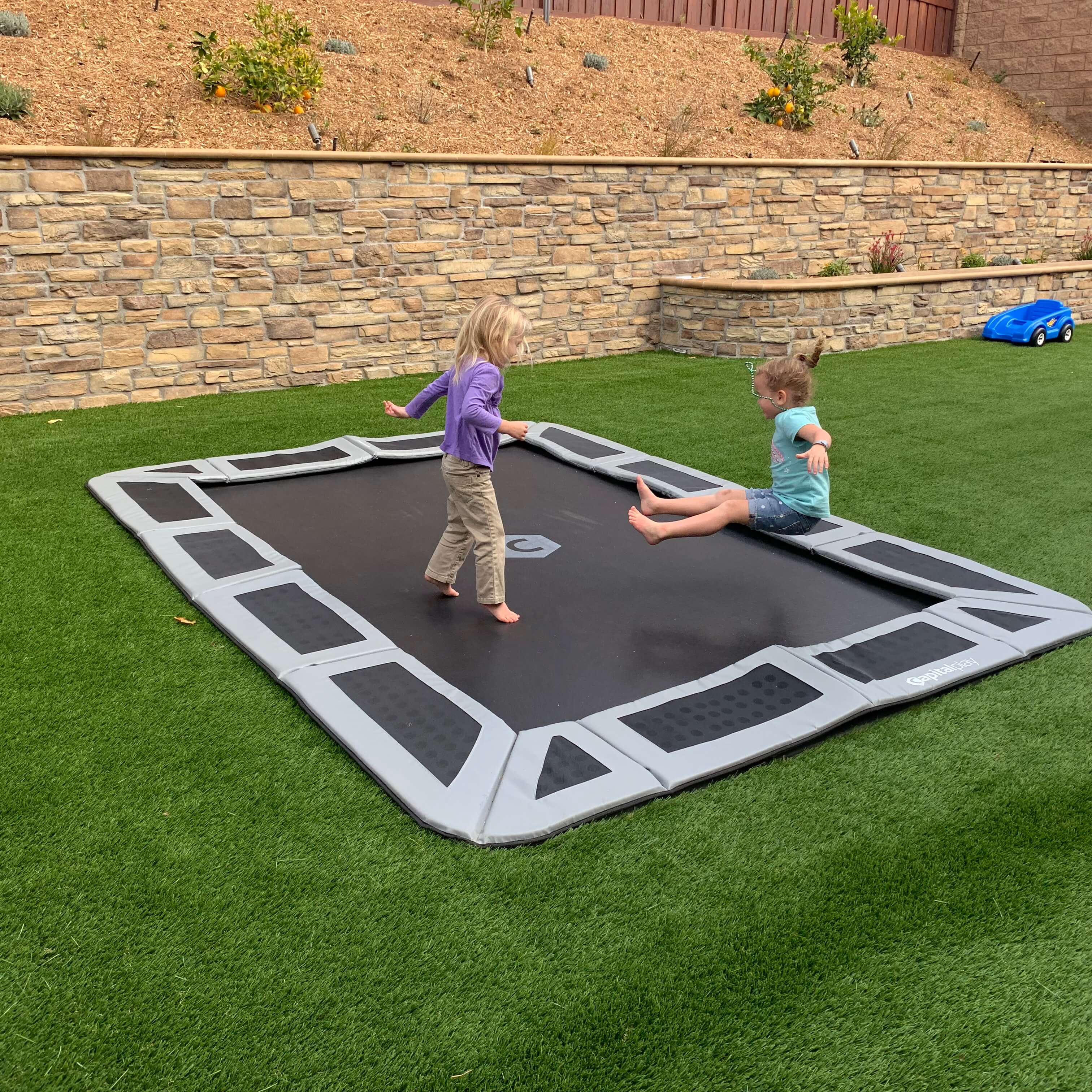 14ft x 10ft Rectangular In Ground Trampoline
